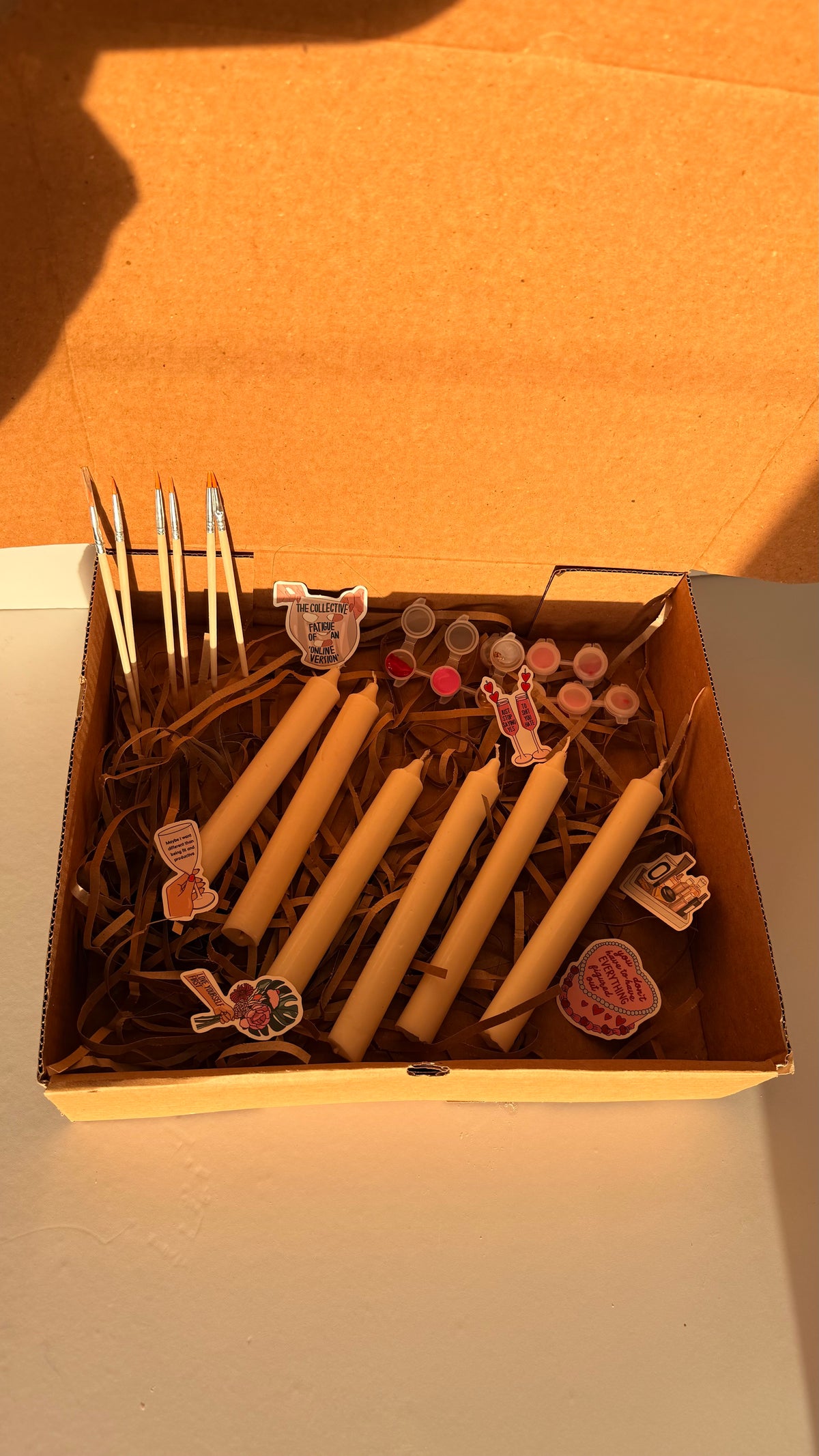 DIY candle set