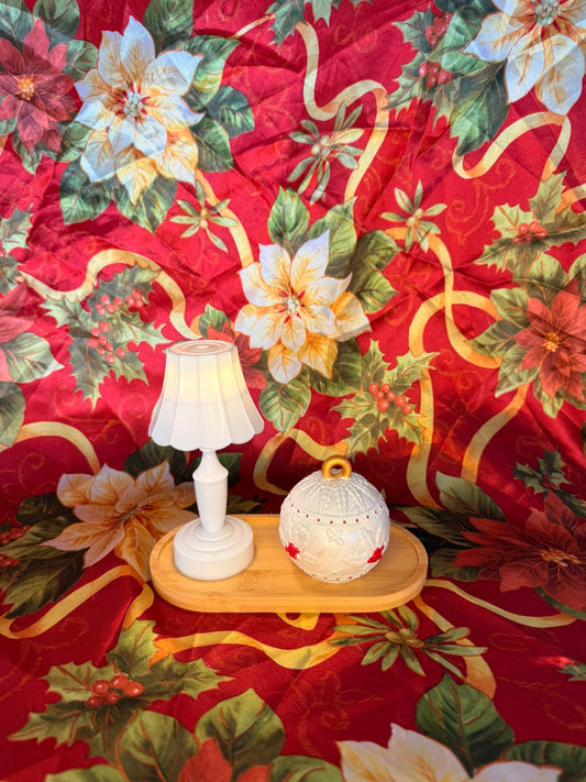 Holiday Glow Mini Lamp & Ornament Décor Set